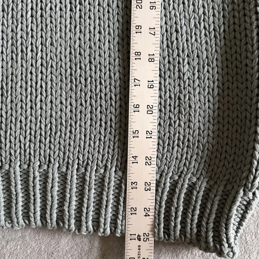 Ghanda Light Blue Oversized Crewneck Sweater - Picture 9 of 9